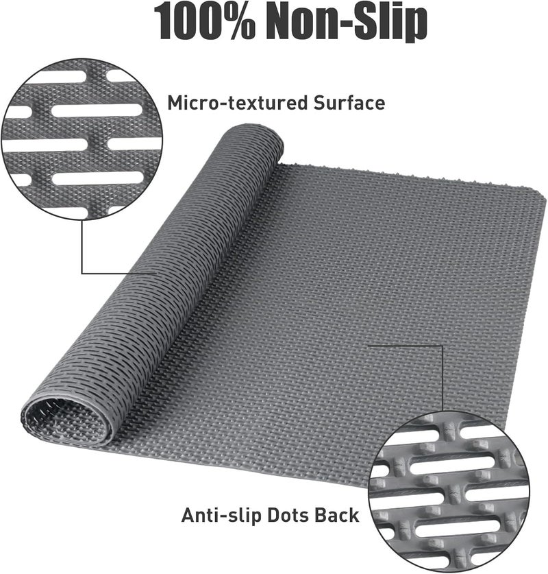 Yonala Large Anti Slip Shower Mat - 39.4" x 31.5" Non Slip Shower Mat for Inside Shower, Trimmable PVC Shower Floor Mat for Shower Stall, Bathroom, Tub, Quick Drying Matt - Image 4